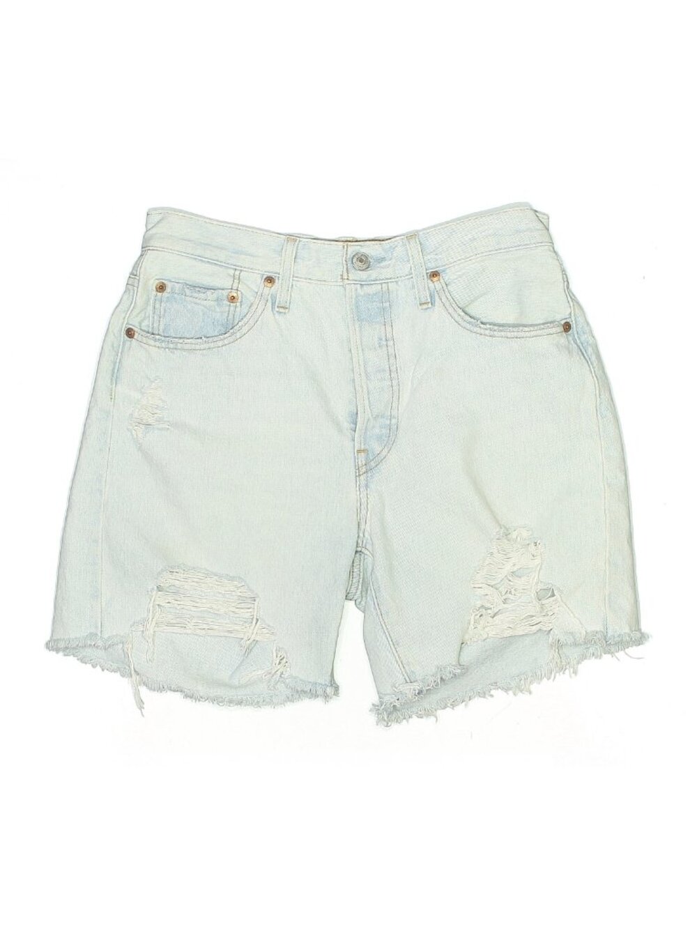 Levi's Denim Shorts - Light Wash/Distressed